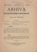 Arhiva - Revista de istorie, filologie si cultura romineasca