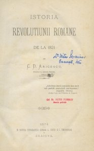 Istoria revolutiunii romane de la 1821