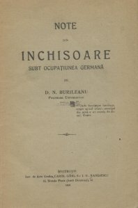 Note din inchisoare subt ocupatiunea germana