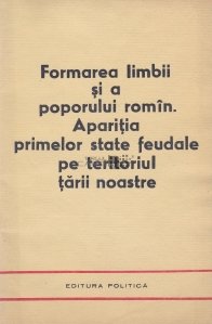 Formarea limbii si a poporului romin