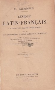 Lexique latin-francais