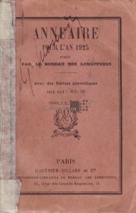 Annuaire pour l'an 1925