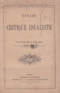 Essais de critique idealiste / Eseuri de critica idealista