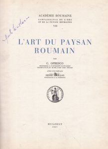 L'art du paysan Roumain / Arta taranului roman