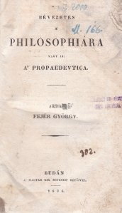 Bevezetes a philosophiara vagy is: a propaedeutica / Introducere la filosofie: Propedeutica filosofica