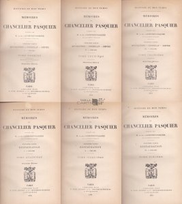 Memoires di chancelier Pasquier / Memoriile cancelarului Pasquier