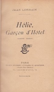 Helie, Garcon d'Hotel / Helie, baiat de hotel