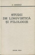 Studii de lingvistica si filologie
