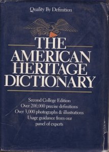 The American Heritage Dictionary / Dictionarul patrimoniului american