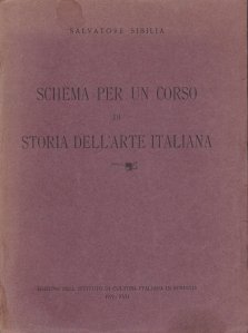 Schema per un corso di storia dell'arte italiana / Schema pentru un curs in istoria artei italiene