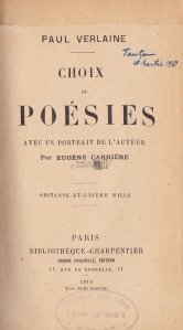 Choix de Poesies / Selectie de poezie