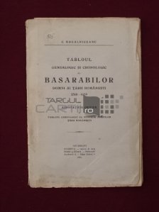 Tabloul genealogic si cronologic al Basarabilor, Domni ai Tarii Romanesti 1310 - 1659