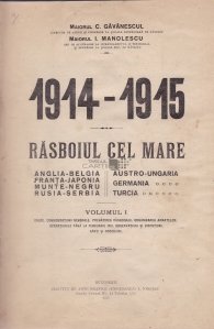 1914-1915 Rasboiul cel mare