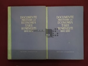 Documente privitoare la economia Tarii Romaneasti 1800-1850