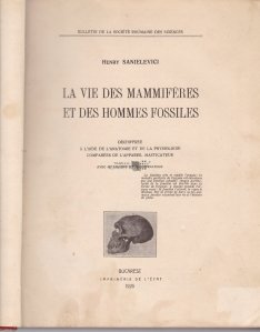 La vie des mammiferes et des hommes fossiles