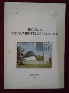 Revista monumentelor istorice Anul LX Nr. 1