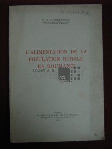 L'Alimentation De La Population Rurale En Roumaine