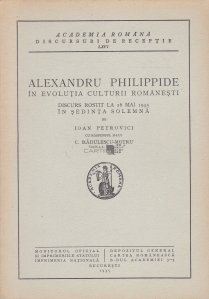Alexandru Philippide in evolutia culturii romanesti