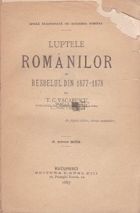 Luptele romanilor din resbelul din  1877-1878