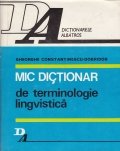 Mic dictionar de terminologie lingvistica