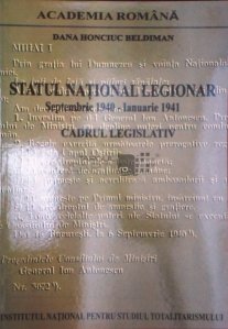 Statul national legionar  (Septembrie 1940 - Ianuarie 1941)