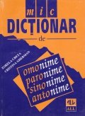 Mic dictionar de omonime, paronime, sinonime, antonime