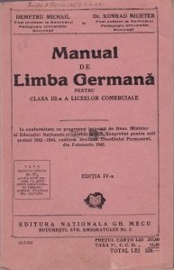 Manual de limba germana pentru clasa a III-a a liceelor comerciale