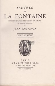 Oeuvres de La Fontaine / Operele lui La Fontaine