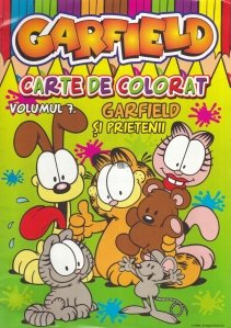 Carte de colorat Garfield