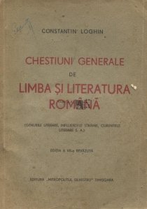 Chestiuni generale de limba si literatura romana
