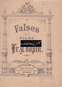 Valses pour piano / Vals pentru pian