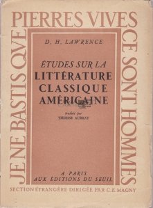 Etudes sur la littterature classique americaine / Studii privind literatura americană clasică