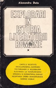 Explorari in istoria literaturii romane