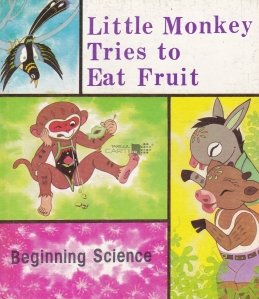 Little monkey tries to eat fruit / Micuta maimuta incearca sa manance fructe
