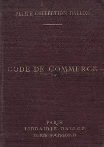 Code de commerce / Codul comertului