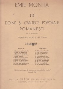 Doina si cantece populare romanesti