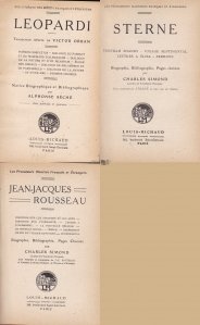 Leopardi, Sterne, Jean-Jacques Rousseau