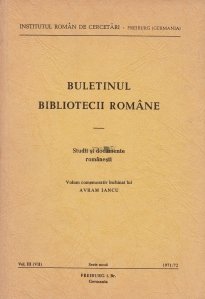 Buletinul biliotecii romane