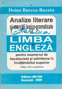 Analize literaresi exercitii lexico-gramaticale in limba engleza