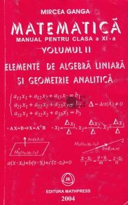 Matematica. Manual pentru clasa a XI-a