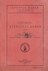 Anuarul Ateneului Roman pentru 1936